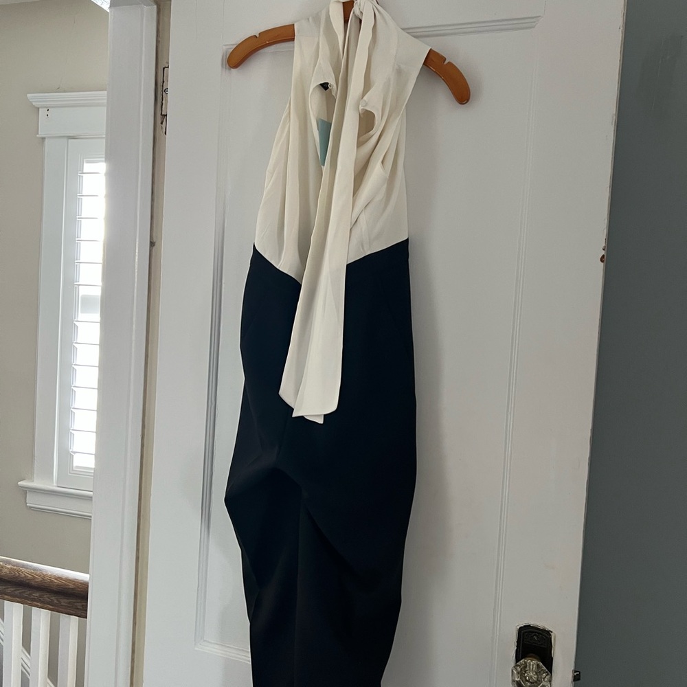 Ann Taylor Black and White Jumpsuit